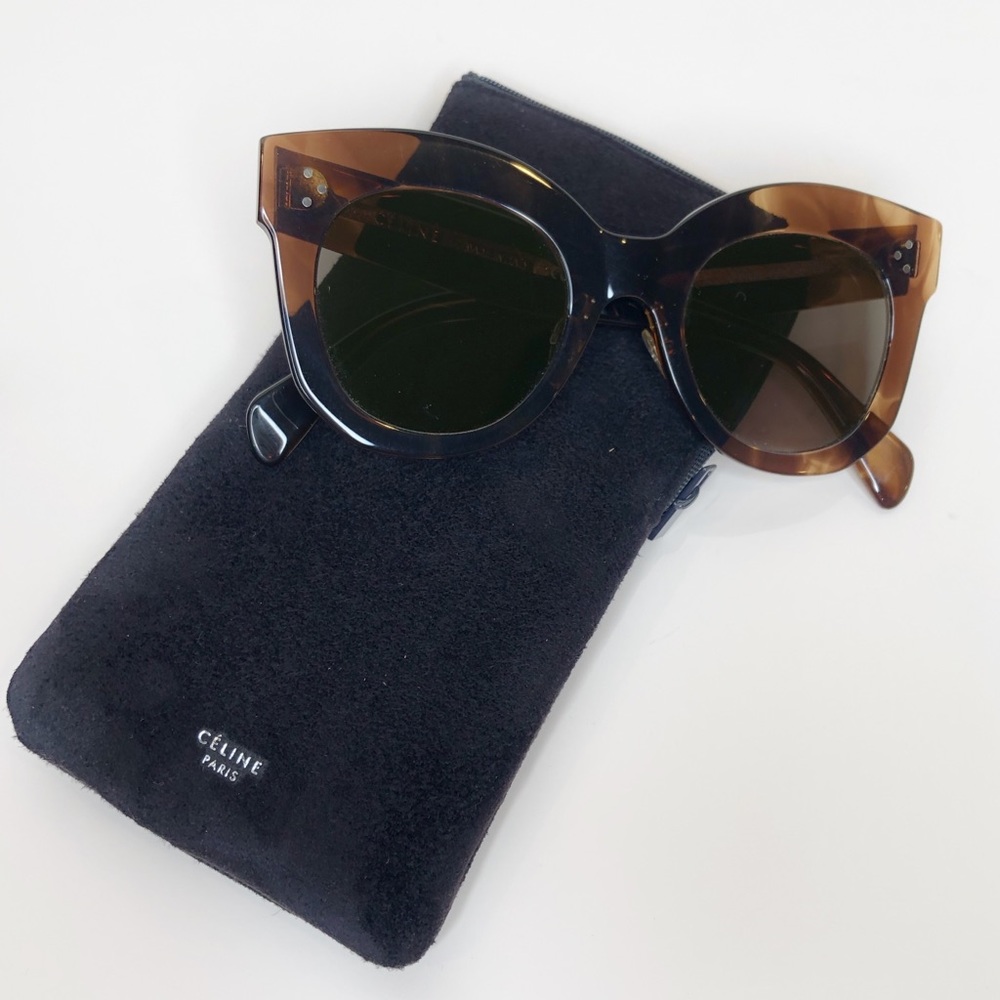 Celine Cat Eye New Sunglasses with case - Picture 7 of 8